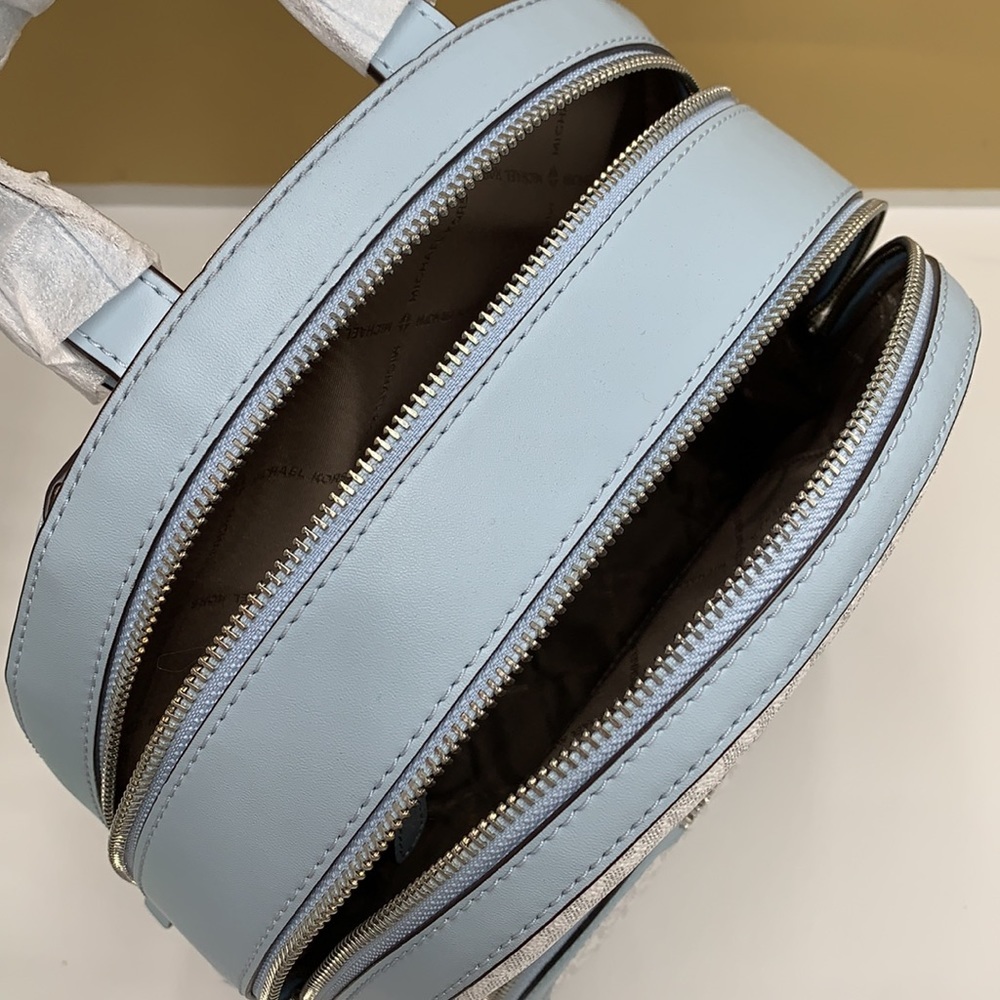 MICHAEL KORS JET SET GIRLS JAYCEE MEDIUM BACKPACK BRIGHT WHITE/ BLUE COLOR - Picture 11 of 16